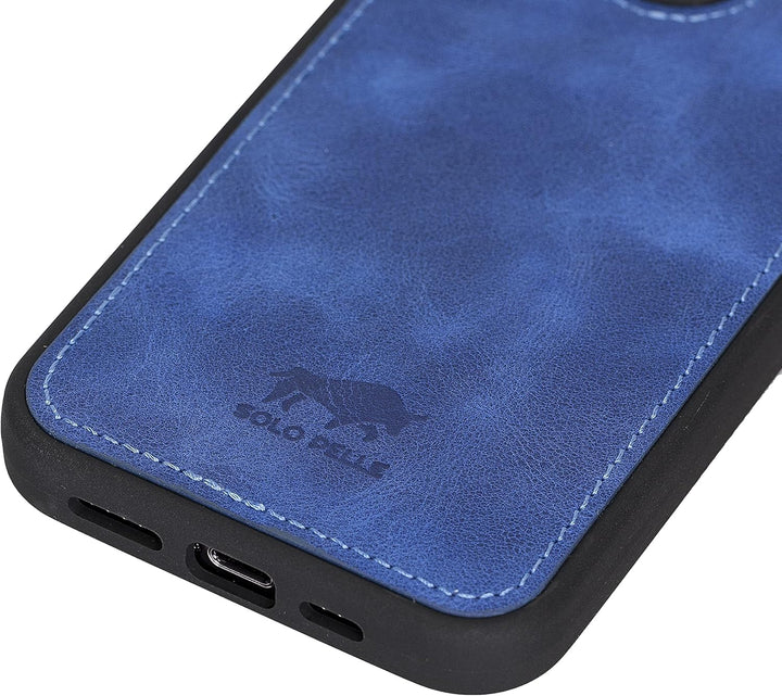 Solo Pelle Lederhülle für das iPhone 13 Pro in 6.1 Zoll Stanford Case Leder Hülle Ledertasche Backco
