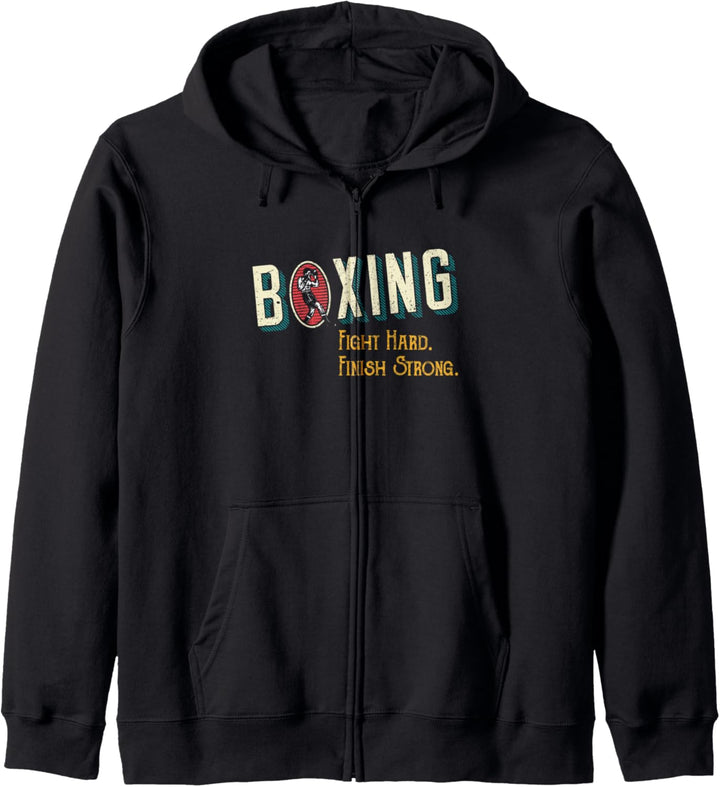Boxing Fighting Hard & Strong Boxer MMA Fighter Trainer Gift Kapuzenjacke
