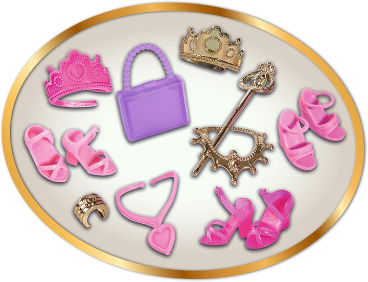 Simba 105733092 - Steffi Love Fashion Deluxe, Spielpuppe im Abendkleid, mit acht zusätzlichen Kleide