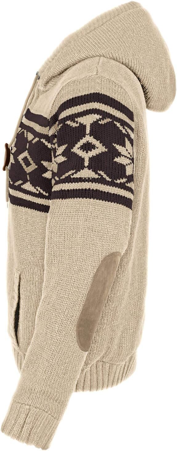 bw-online-shop Norweger Strickjacke Taylor mit Fell L Beige, L Beige