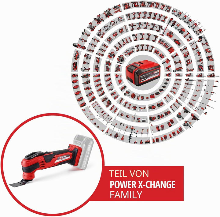 Einhell Akku-Multifunktionswerkzeug Varrito Power X-Change (Li-Ion, 18 V, 22.000 bis 40.000 min^-1,