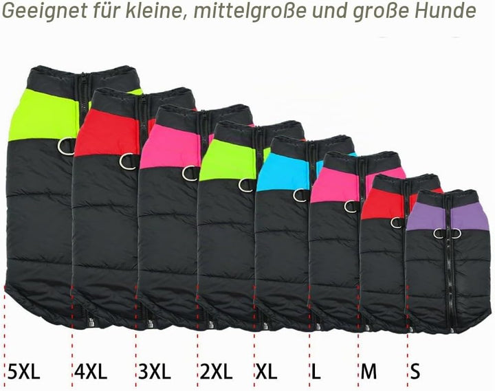 FEimaX Hundemantel für Hunde, Hundejacken Wasserdicht Warme Jacke für Kleine Mittelgrosse Grosse Hun