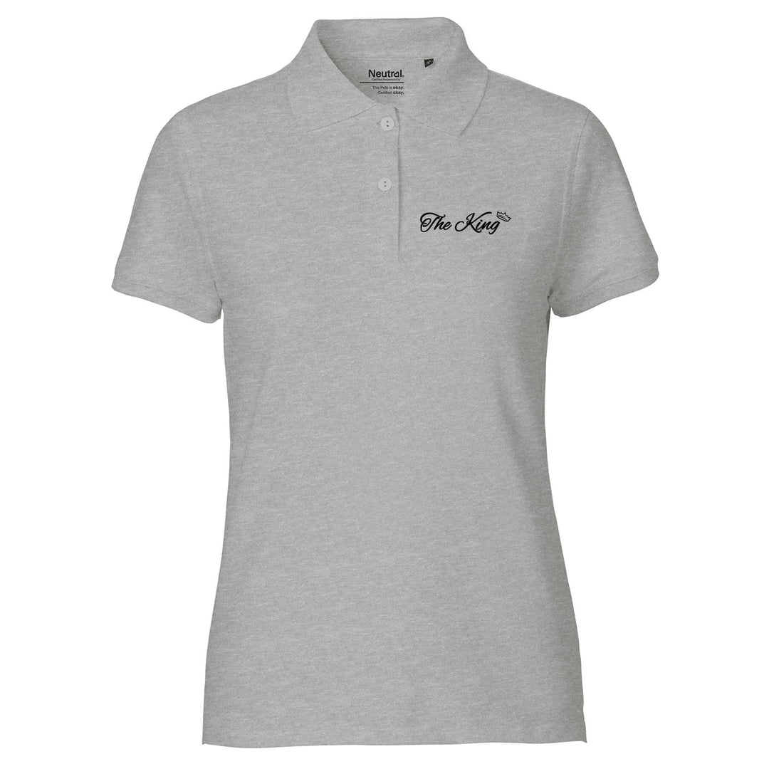 Huuraa Damen Polo Shirt The King Krone Geschenk Grösse XS-XXL Bio Baumwolle Fairtrade The King Gesch