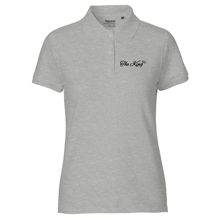 Huuraa Damen Polo Shirt The King Krone Geschenk Grösse XS-XXL Bio Baumwolle Fairtrade The King Gesch