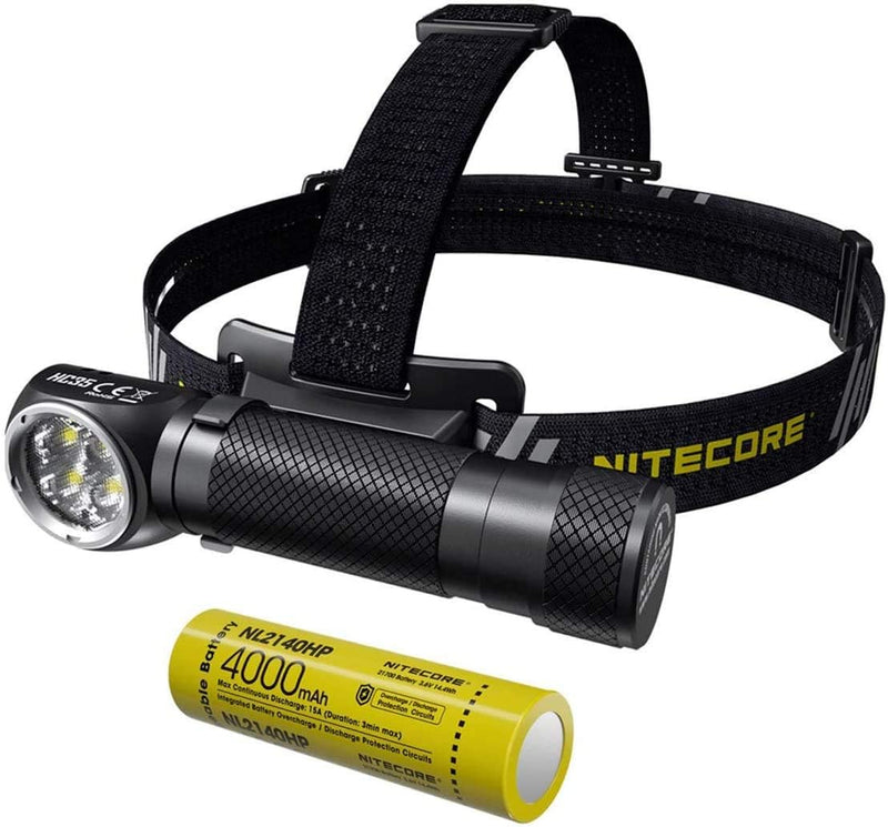 Nitecore HC35 Stirnlampe USB Aufladbar - 2700 Lumen LED Taschenlampe Extrem Hell mit 8 Modi - IP68 W