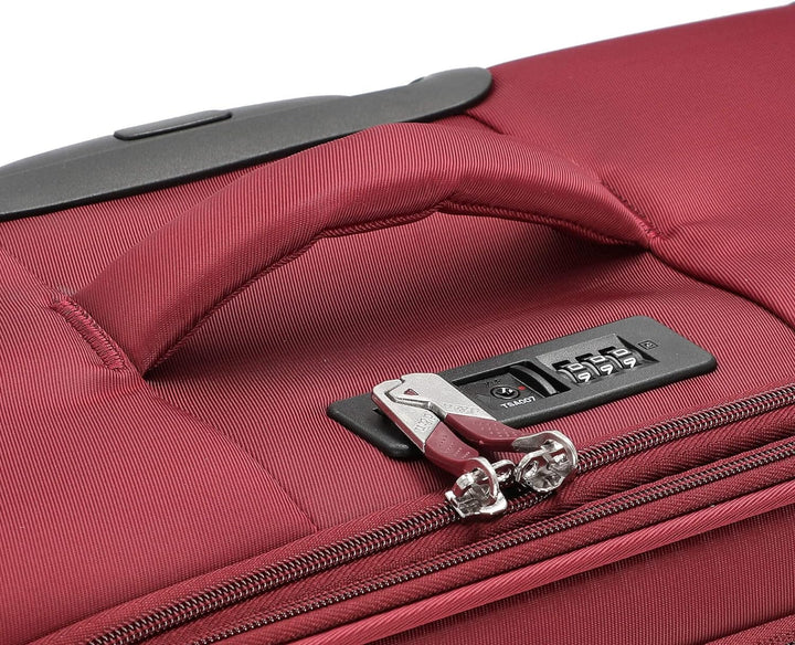 D&N Travel Line 9104-4-Rollen-Kabinentrolley S 55 cm Bordeaux, Bordeaux