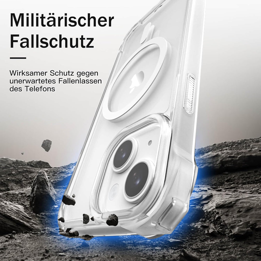Handyband Abnehmbar für iPhone 13 Hülle mit Band, Hellblau Langes Band zum Umhängen & Kurzkordel für