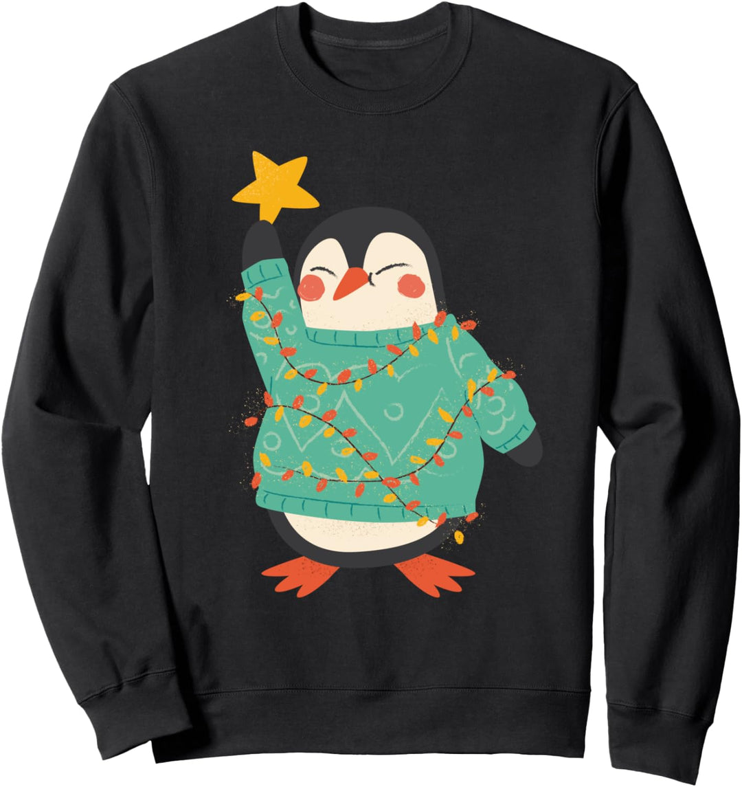 Vintage Christmas Penguin Sweatshirt