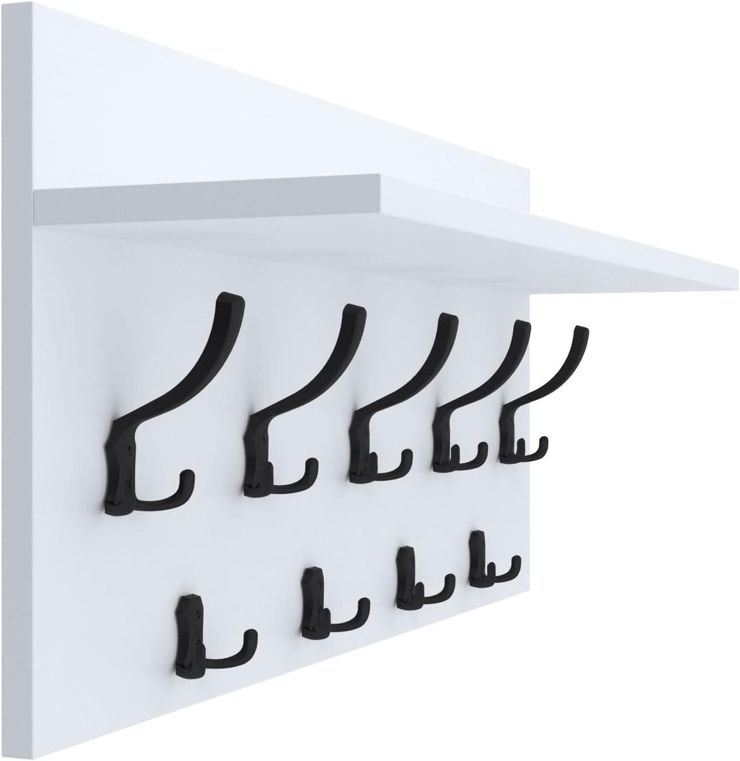 AKKE 40x90 | VERTI Garderobenpaneel Wandgarderobe Garderobe Wandpaneel Kleiderstange SCHWARZ | WEISS