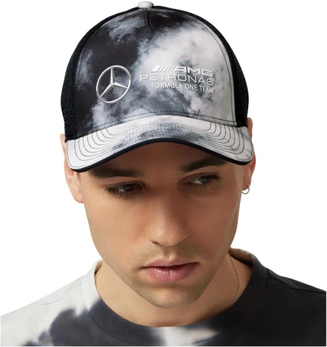 Mercedes AMG Petronas F1 Tie-Dye Trucker Hat, Batik, Einheitsgr��e