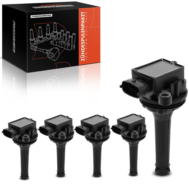 Frankberg 5x Zündspule Zündmodul Kompatibel mit C70 I 2.0L-2.5L 1998-2005 S60 I 2.4L-T5 2000-2009 S8