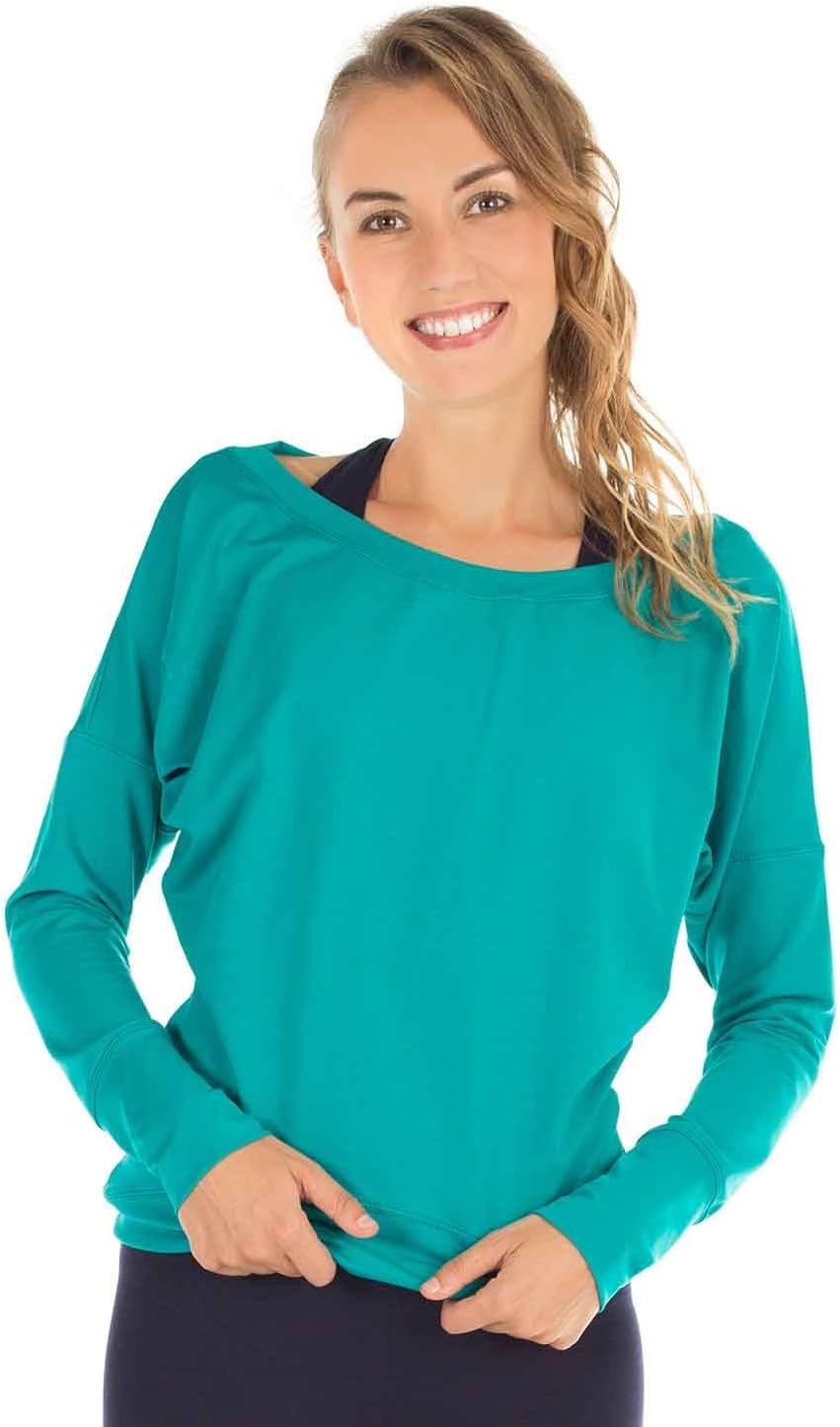 Winshape Damen Freizeit Sport Dance Fitness Longsleeve WS2 XS Ocean-green, XS Ocean-green