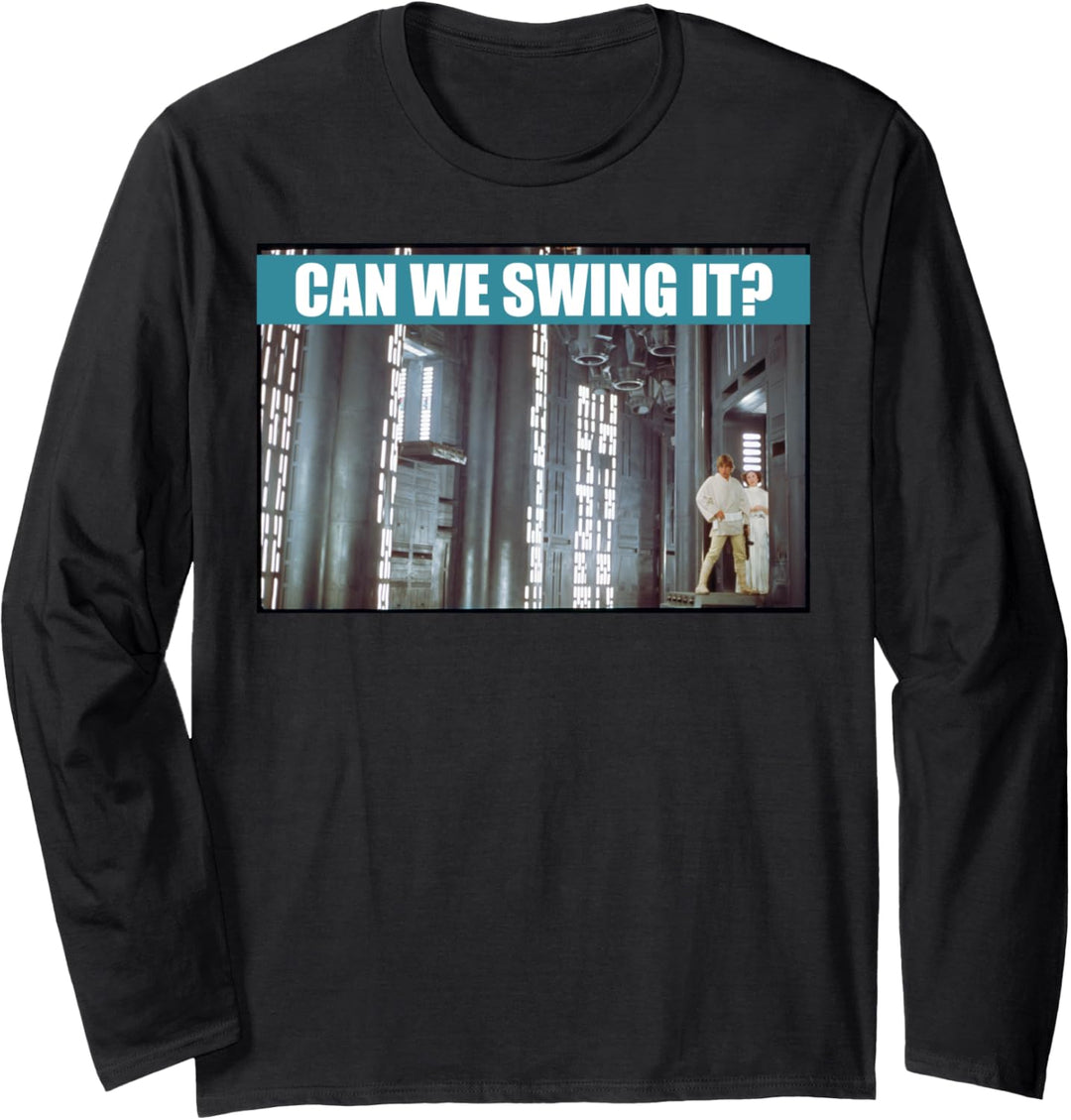 Star Wars Luke & Leia Can We Swing It Langarmshirt