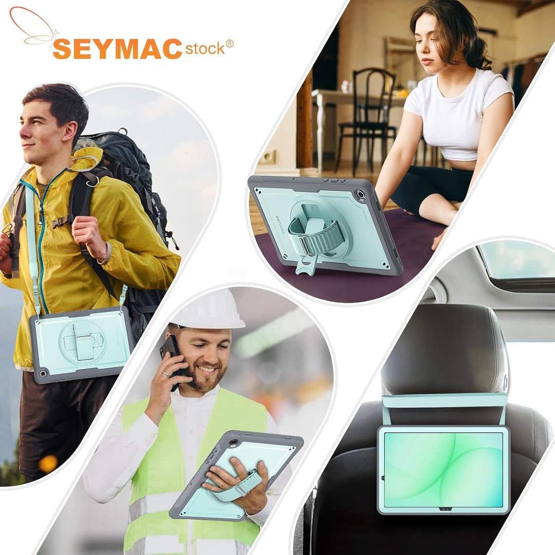 SEYMAC stock Hülle für Samsung Galaxy Tab A11+ Plus/A9+ Plus 11 Zoll 2025/2023, Stossfeste Hülle mit