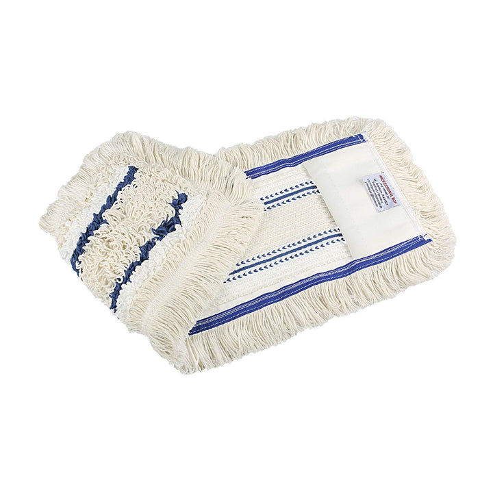 Baumwoll Wischmopp 50 cm mit Mikrofaser Ersatz für Mop Klapphalter - Wischmoppbezug , für Versiegelu