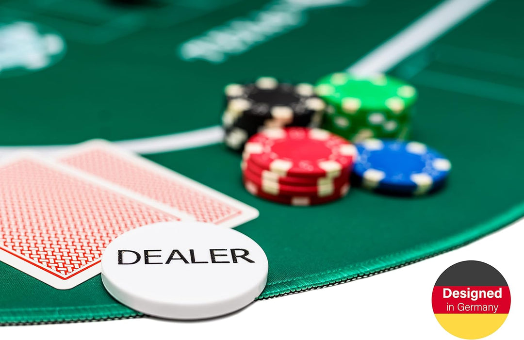 KrockaZone. - XXL Profi Pokermatte 100 x 60cm + Tragetasche - Unterlage Pokertisch/ Poker Tischaufla