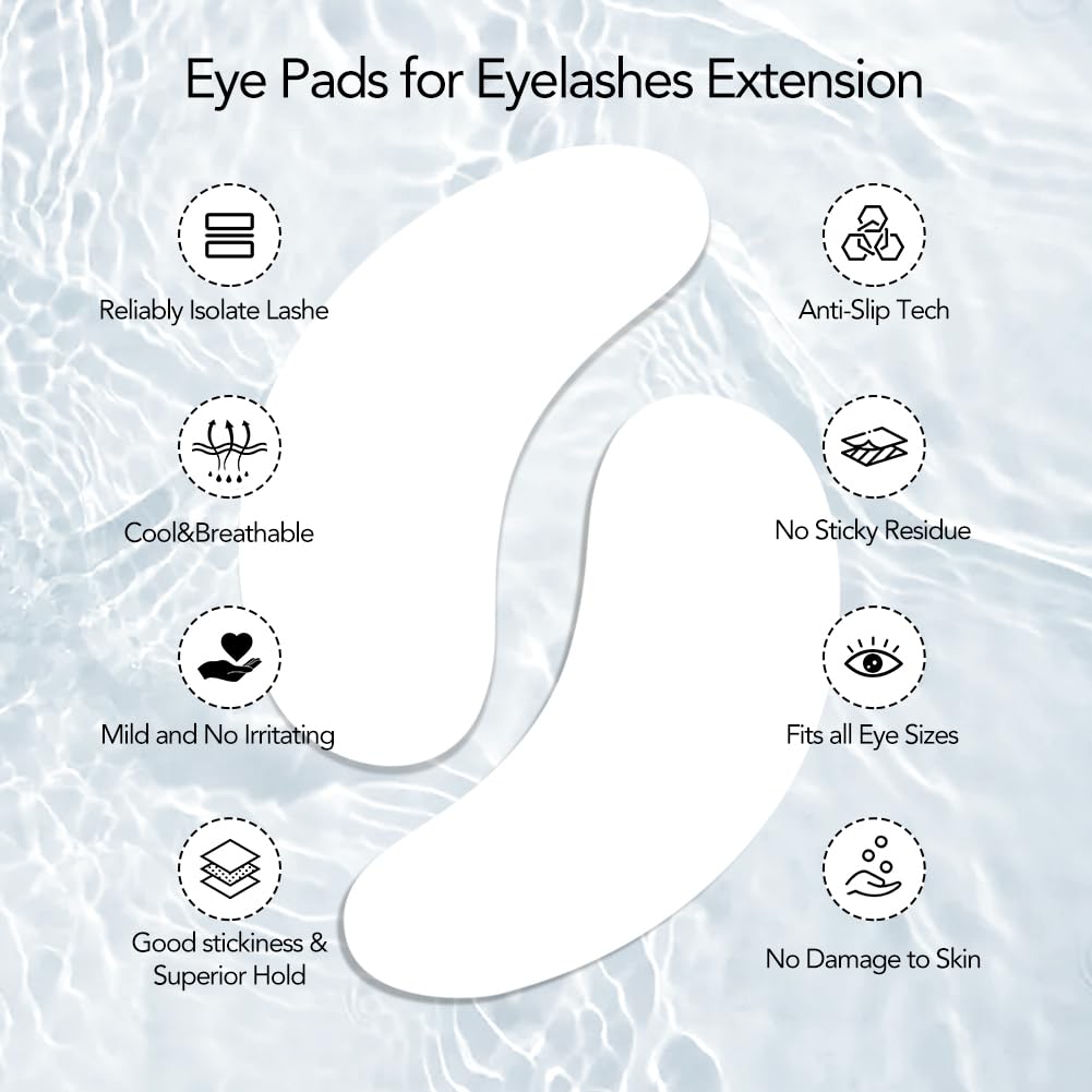 Lunamoon 150Paar Augenpads für Wimpernverlängerung Pad Wimpern Pads Fox150, Fox150