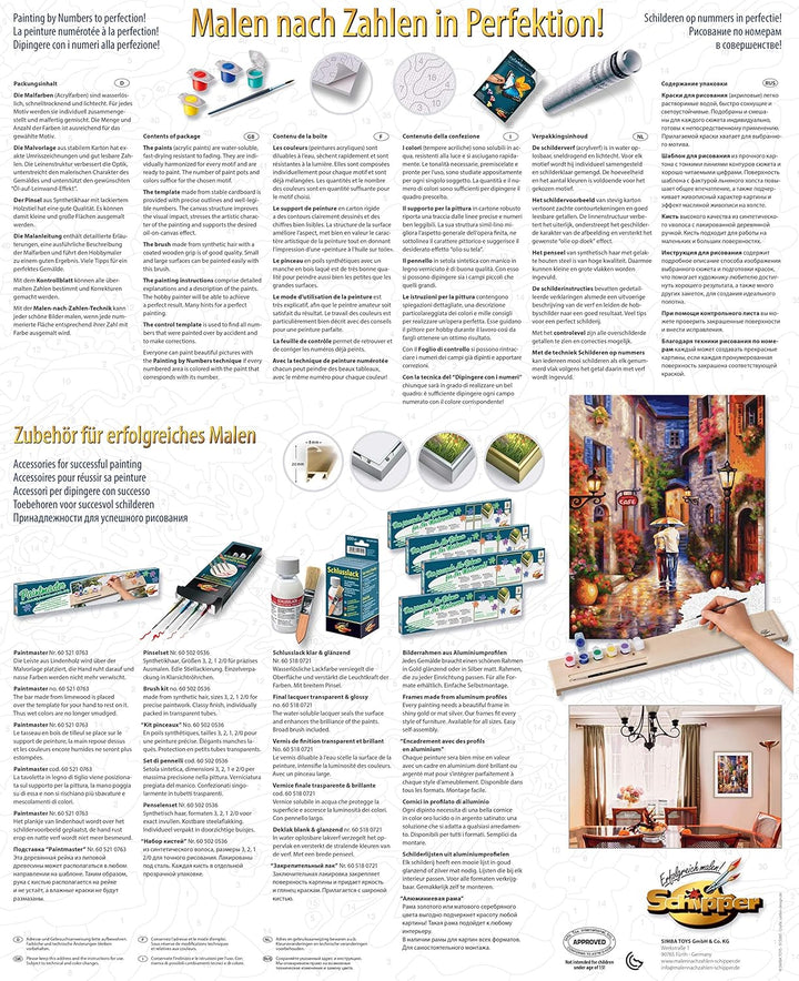 Schipper 609130788 Malen nach Zahlen - Romantische Gasse - Bilder malen für Erwachsene, inklusive Pi