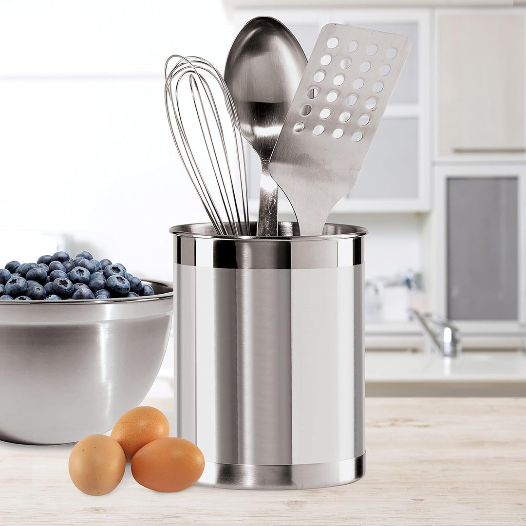 Oggi Steel Utensil Holder Utensilienbehälter, Edelstahl: 12,7 cm, Regular regulär, regulär