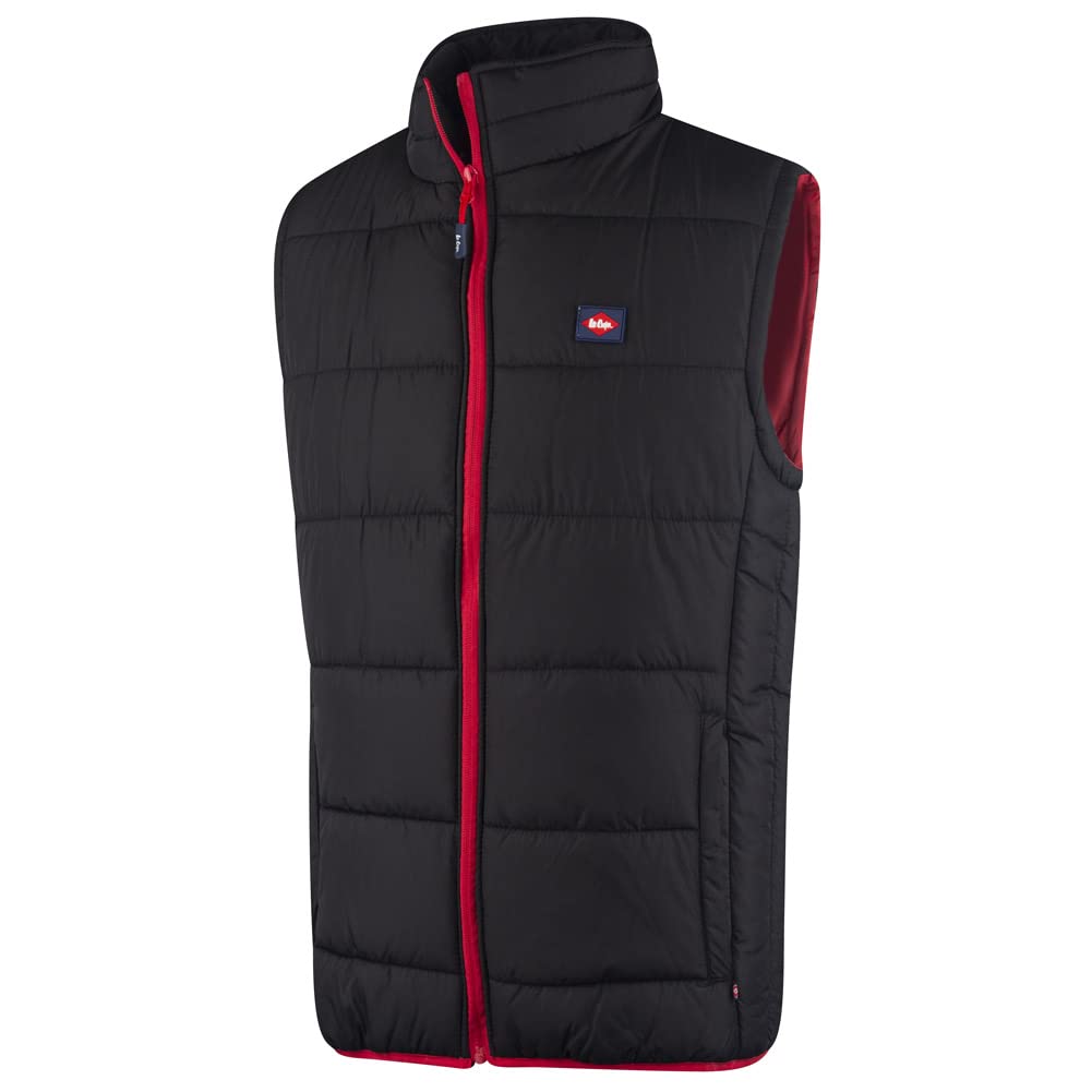 Lee Cooper Arbeitskleidung Herren Arbeitssicherheit Leichte Padded Vest Gilet Warmer mit Kontrastnäh