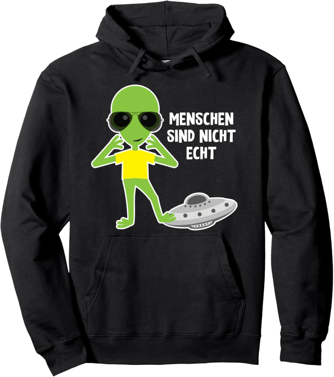 Cool Ausserirdischer Ufo Weltraum Menschen Hoodie Pullover Hoodie