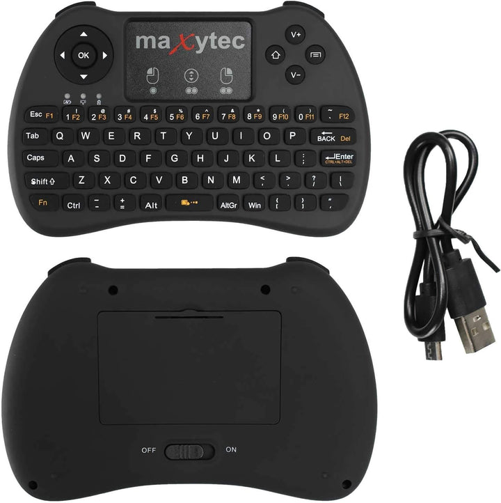 S80 Mini-Tastatur Wireless mit Touchpad, Beleuchtet für Smart TV, HTPC, IPTV, Android TV-Box, X Box