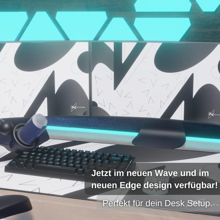 XXL Edge Gaming Mousepad 900x500x3mm Mauspad XXL Gaming Mauspad Premium mit Ultra Gilde für Dein Gam