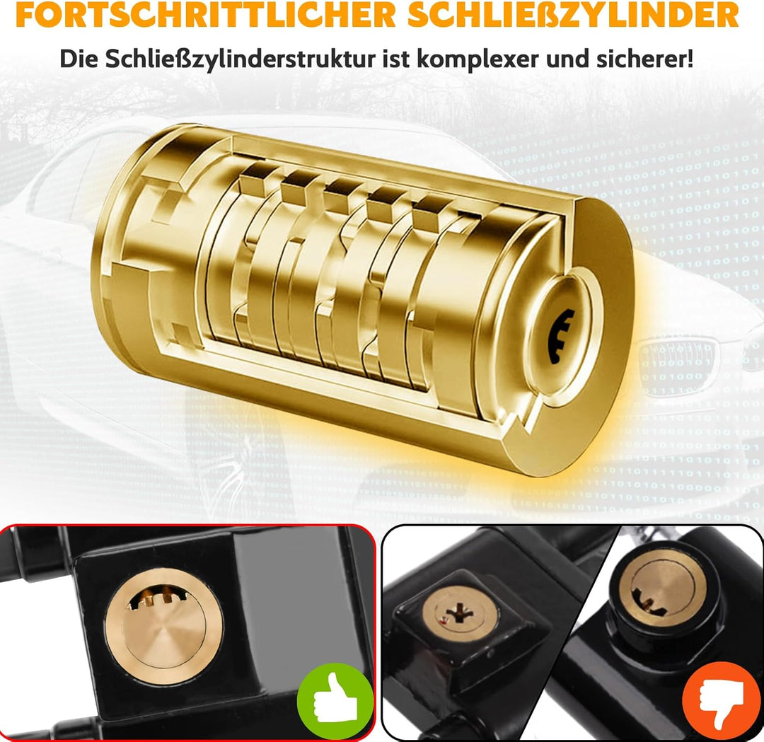 Tevlaphee Lenkradkralle, Lenkradschloss für Auto, Diebstahlsicherung auto, Strapazierfähig, Universe