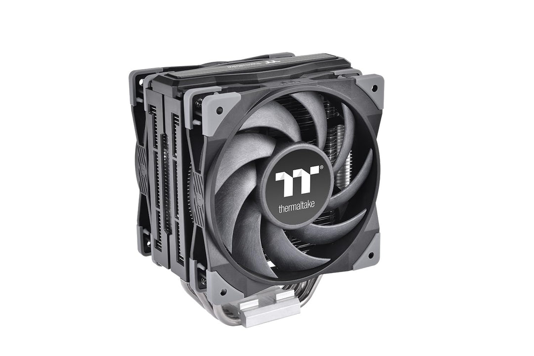 Thermaltake Toughair 510 CPU-Kühler Black | leise 2X 120-mm-PWM-Lüfter | für Intel und AMD Sockel |