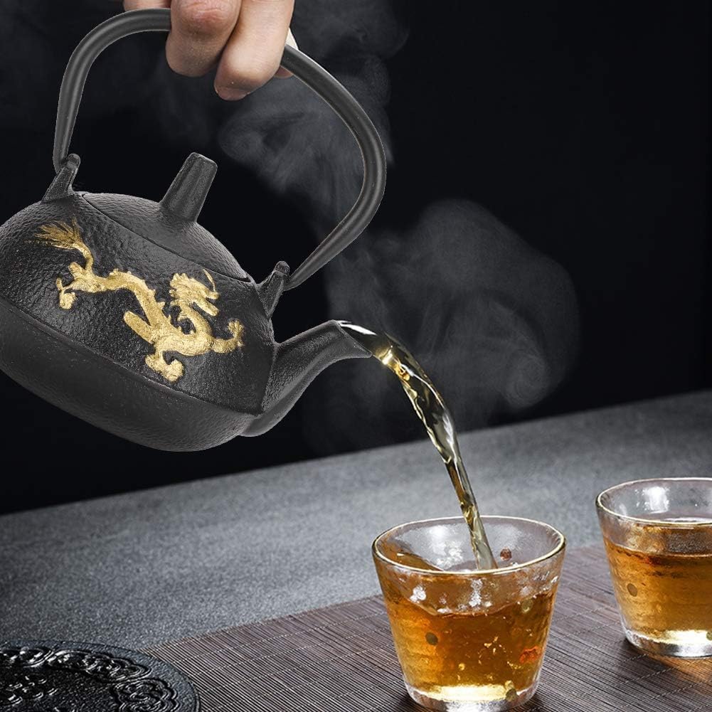 Agatige 300ml Japanische Teekanne, Gusseisen Teekanne mit Siebeinsatz für Teehaus, Zuhause, Einzugsg