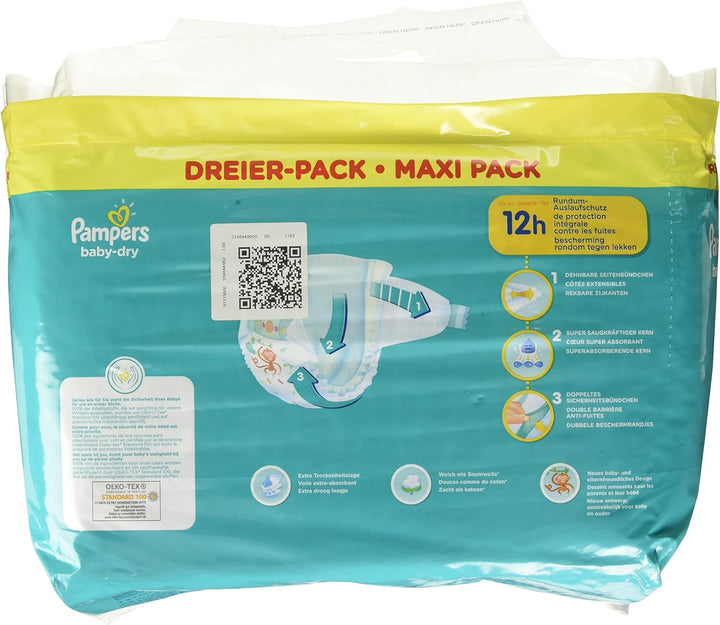 Pampers Baby Windeln Grösse 5 (11-16kg), 94 Stück, bis zu 12 Stunden Rundum-Auslaufschutz Grösse 5 (