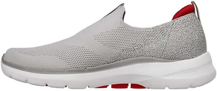 Skechers Premium Damen Sneakers 45.5 EU X-Weit Grau Rot, 45.5 EU X-Weit Grau Rot