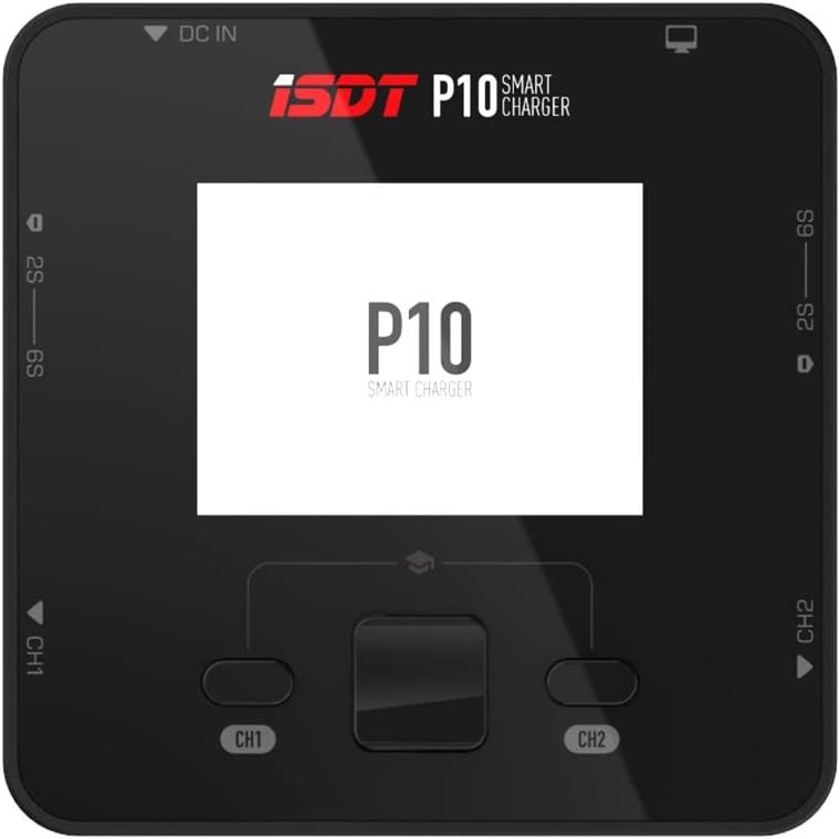 ISDT P10 Smart Lipo Ladegerät,250W/10A x 2 Dual-Kanal Lipo-Akku-Ladegerät,RC Schnelles Ladegerät für