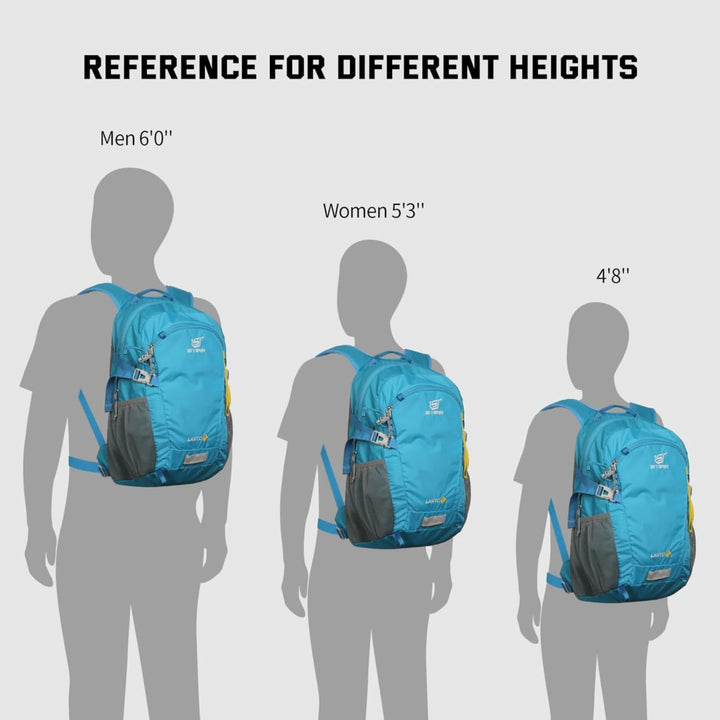 SKYSPER LANTC 20 Leicht Wanderrucksack 20L Klein Rucksack mit Rückenbelüftung Trekkingrucksack aus a