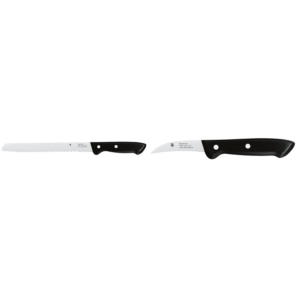 WMF Classic Line Brotmesser Wellenschliff 34 cm, Brötchenmesser, Spezialklingenstahl & Classic Line