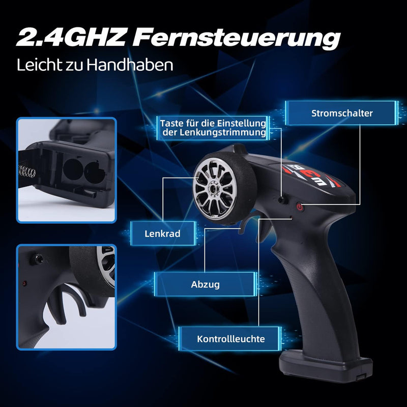 Ferngesteuertes Auto ab 8 6 4 3 Jahre, Monstertruck Ferngesteuert, Auto Ferngesteuert ab 6 Jahre, RC