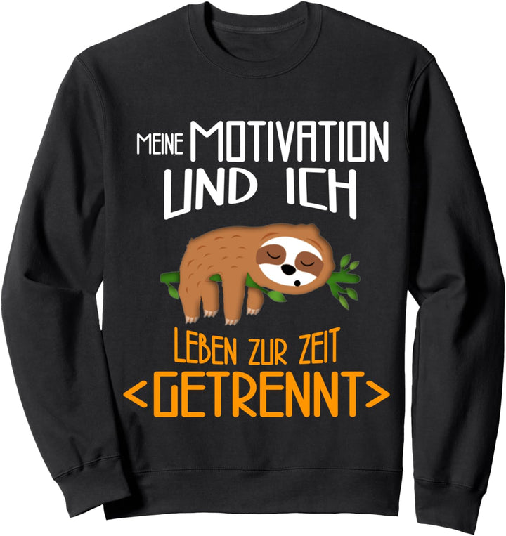 Faultier Schlafanzug Home Office Sprüche Damen Geschenk Frau Sweatshirt