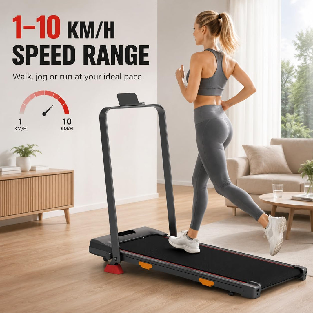 Klappbares Laufband für Zuhause 2.75HP Steigung, Haus &amp; Büro 120KG | Laufband mit Steigung 12%, 6-in