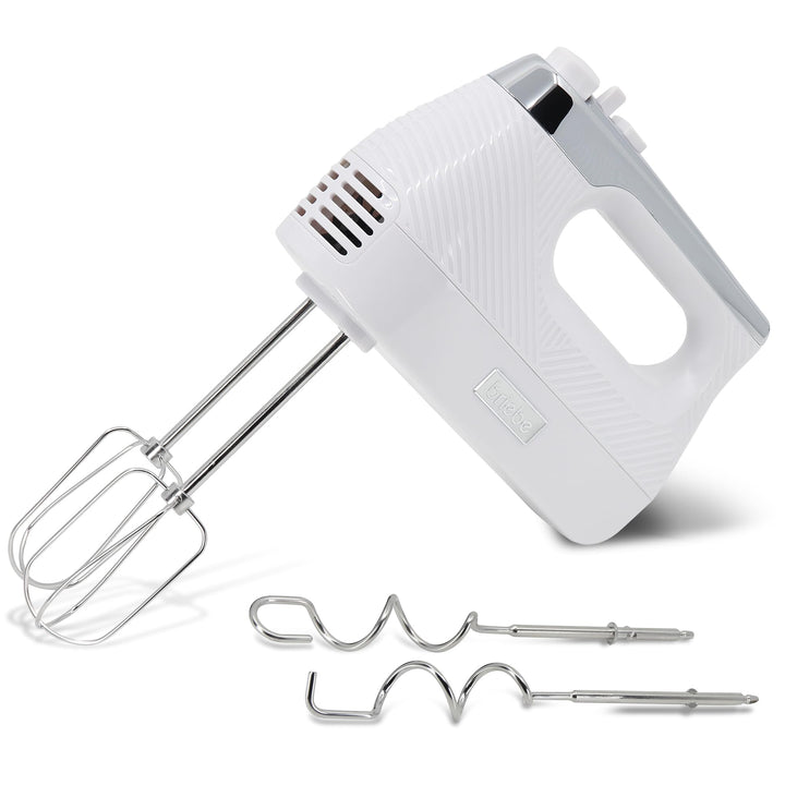 briebe Elegance Handmixer 400W, Handrührgerät Konditorei-Spezial 5 Geschwindigkeiten + Turbo, Handrü