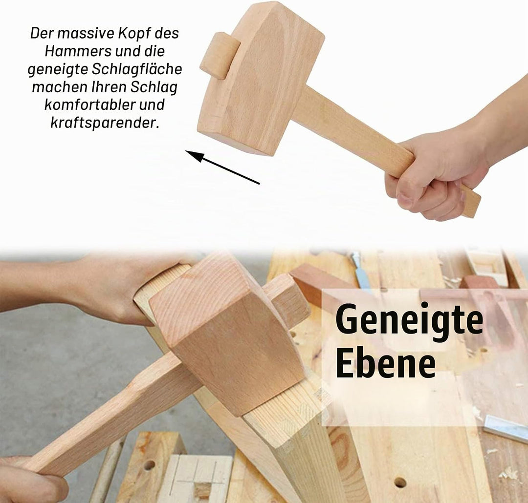 Holzhammer Holzbearbeitungshammer Professionelle Holzbearbeitung Hammer Holzbearbeitungswerkzeug Buc