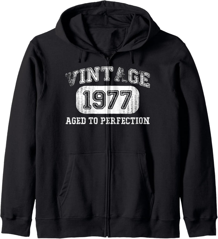Vintage 1977 Geburtstagsgeschenk, Geschenk zum 45. Geburtstag Kapuzenjacke