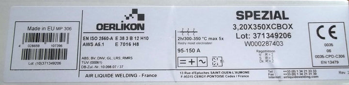 Stabelektrode Oerlikon Spezial 3.2x350mm 125 Stück