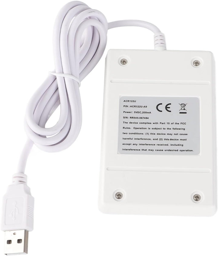 ACS, ACR122U, NFC-Lesegerät, kontaktlos, USB, 13,56 MHz, Farbe: Pearl White
