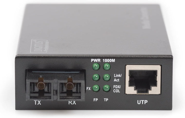 DIGITUS Medienkonverter - Multimode - Gbit Ethernet - RJ45 / SC - 850nm Wellenlänge - Bis 0.5km - Sc