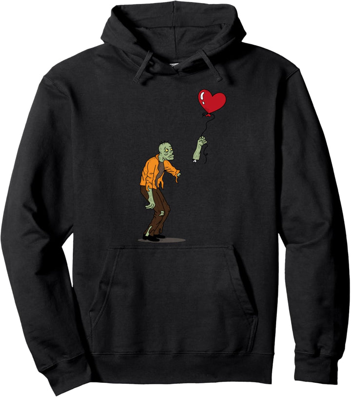 Einzigartiges Fun Zombie Herz Design Pullover Hoodie