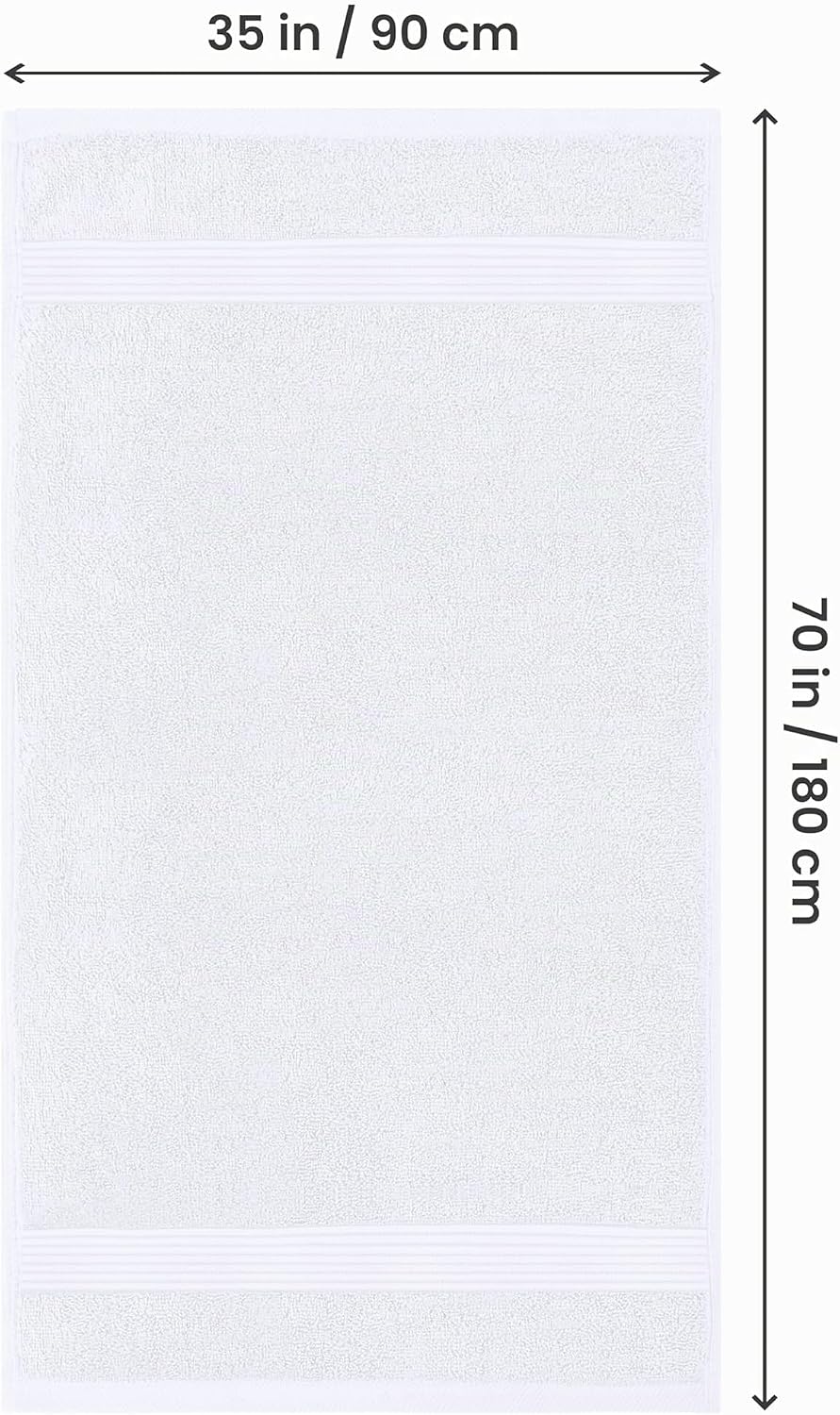 Utopia Towels - 2er Grosses Badetuch mit Aufhänger - 100% gekämmte ringgesponnene Baumwolle, sehr sa
