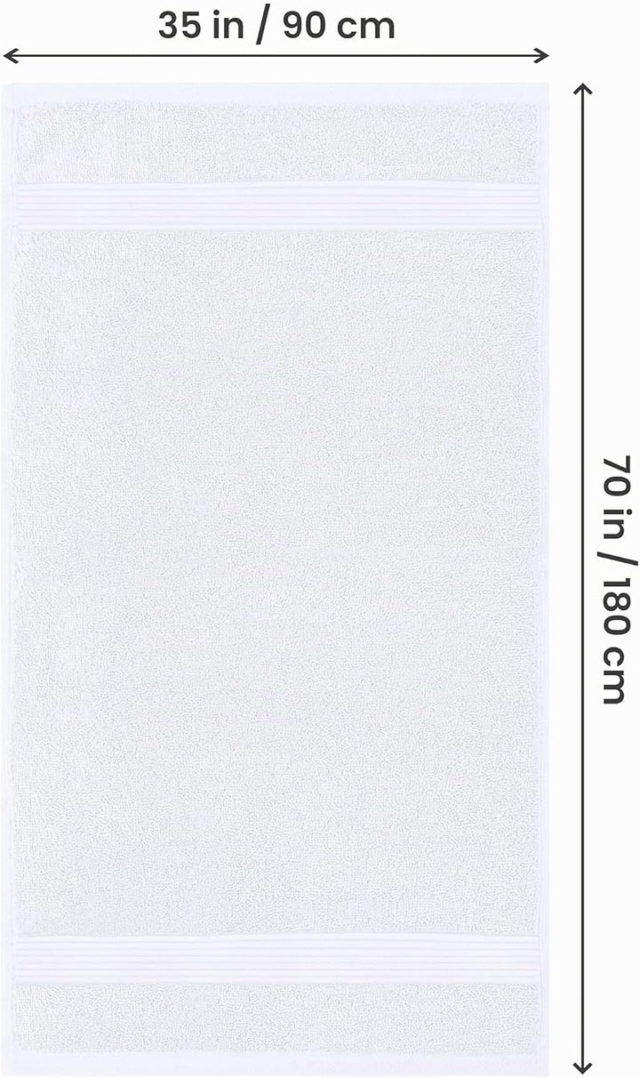 Utopia Towels - 2er Grosses Badetuch mit Aufhänger - 100% gekämmte ringgesponnene Baumwolle, sehr sa