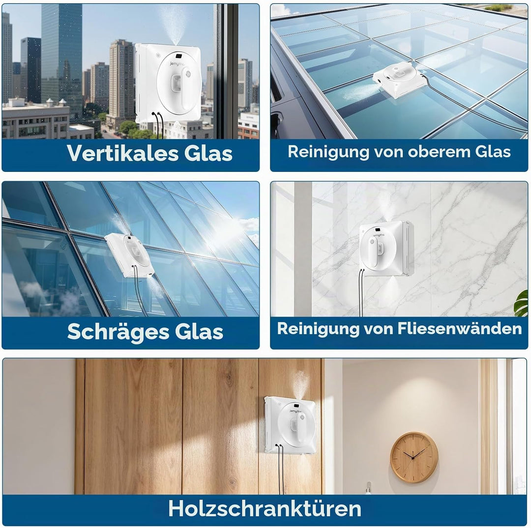 Fensterputzroboter mit 120 ml Tank ‎weiss, ‎weiss