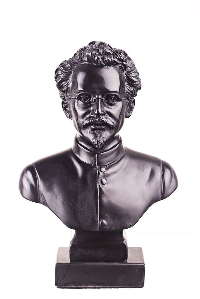 danila-souvenirs sowjetischer russischer Kommunist Leo (Lew) Trotzki Stein Büste Statue Skulptur 16