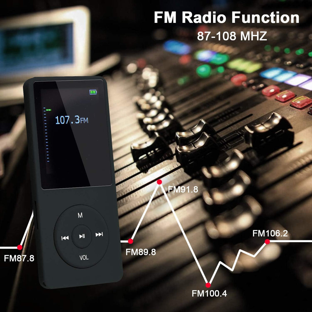 COVVY 8GB Tragbare MP3 Musik Player, Support bis zu 64GB SD Speicherkarte, Lossless Sound HiFi MP3 P